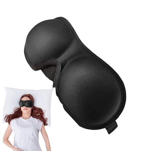 3D眼球保護、輪郭の睡眠保護保護目的のアイスクリーン、3Dスリーピングアイプロテクションサイドスリーパー、女性と男性の睡眠目の保護をブロックし、目隠しされた目隠しをしている