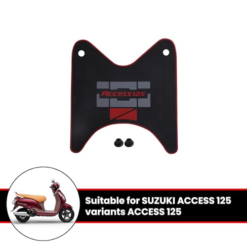 Image of Grandbiker PVC Rubber Scooter /Scooty Floormat /Footmat Compatible for Access 125 CC, Durable | Waterproof | Anti-Slip | Easy to Clean Protects Floor