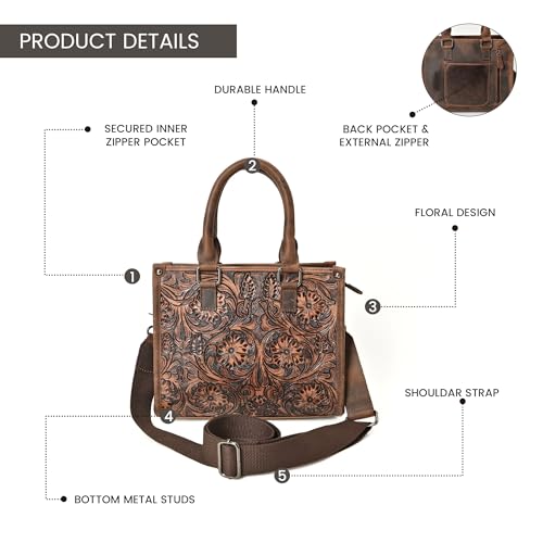 Bolso Tote de Cuero para Mujer con Correa Ajustable miniatura 4