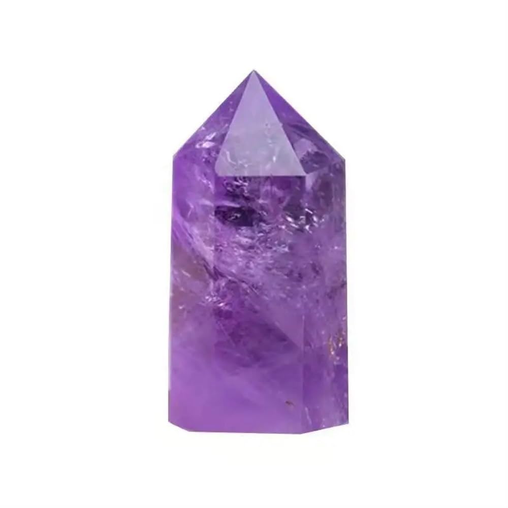 MDBJTCYZN Decorative Ornaments Crystal Amethyst Clear Stone Witchcraft Wand Point Room Decoration geode (Size : 4-5cm)