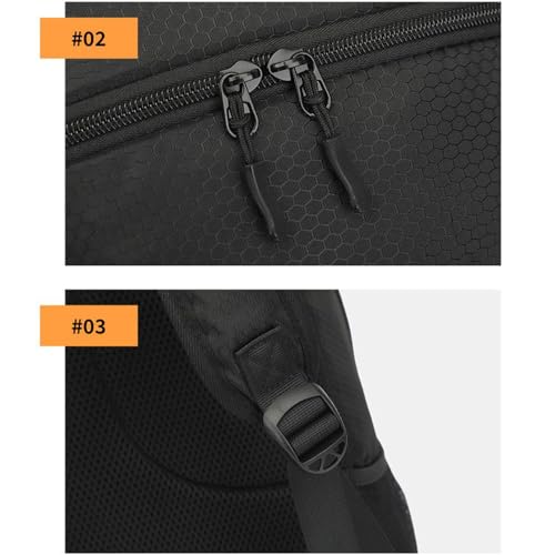 Mochila ergonómica impermeable y antiolores con espacio inferior separado para zapatillas 6