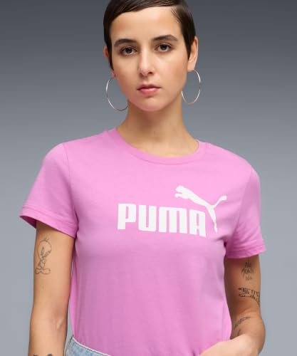 Image of Puma Women Cotton Letter Print Regular Fit Tees