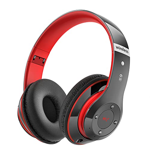 Casque Bluetooth Sans Fil, Casque Audio Bluetooth Supra-auriculaire avec 6 Modes d'égalisation, Casque Sans Fil 65 Heures avec Microphone HD Intégré, FM,...