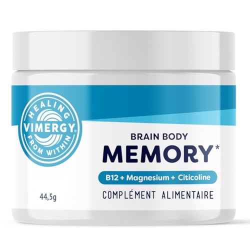 Vimergy Brain Body Memory* – 8 actions ciblées pour le cerveau – Avec magnésium, citicoline et B12 – Formule pure et à absorption rapide – Sans OGM...