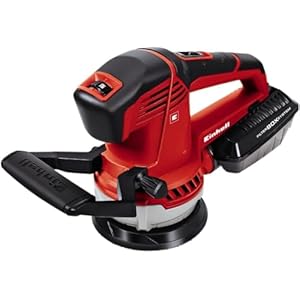 Einhell random orbital sander TE-RS 40 E (400 W, 12.000-24.000 1/min oscillation, 125 mm disc-ø, active dust extraction, filter box, carrying case)