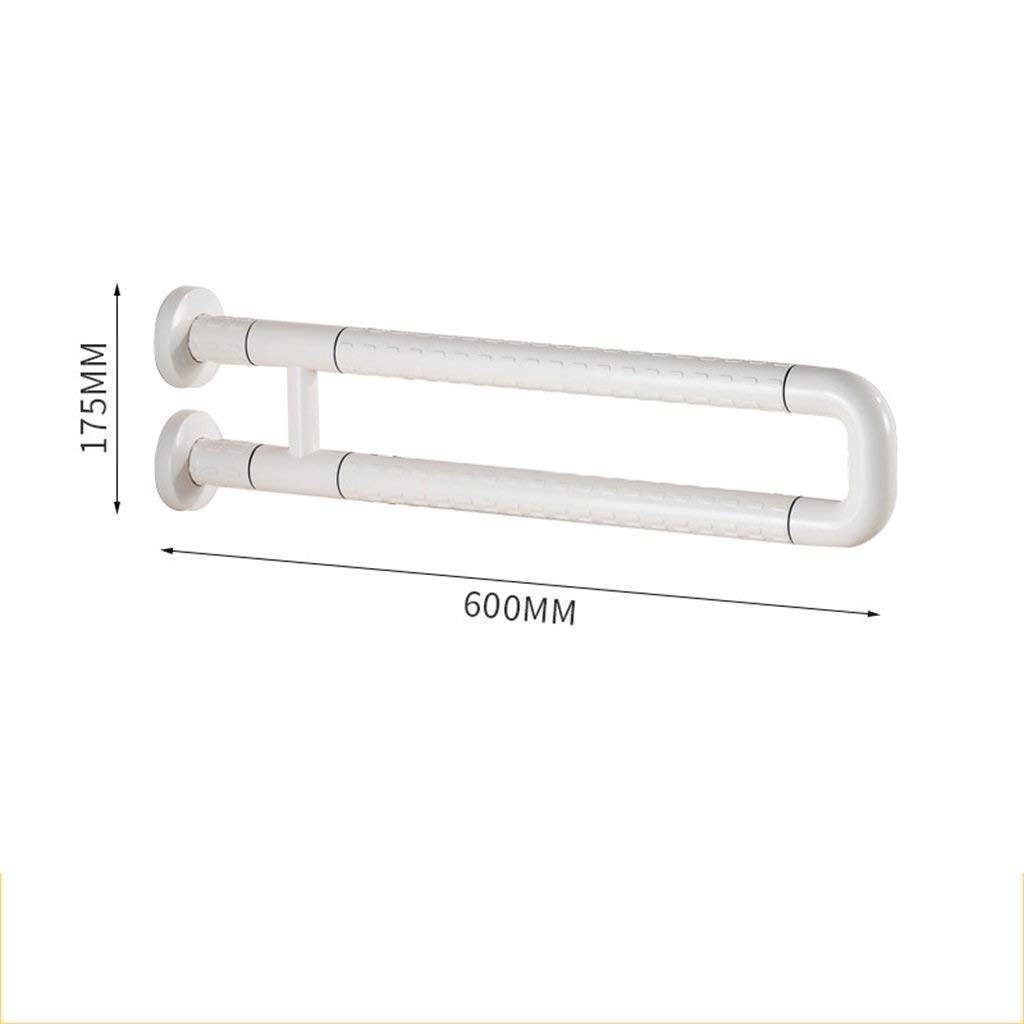 Robusto maniglione di Sicurezza per doia per Vasca da Bagno, doia da Bagno, corrimano Senza Barriere, Design Curvo Antiscivolo, Adatto per Hotel per Famiglie, Bianco