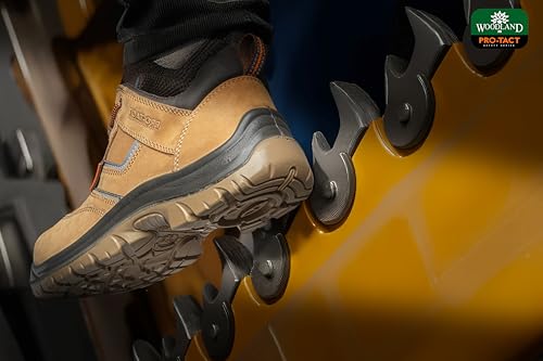 Image of Woodland Men Leather Safety Shoes