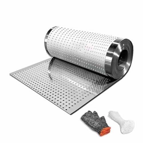 Lamiere Metalliche Perforate - Lamiere Espanse E Perforate Pannello In Rete Metallica Dello Spessore Di 0,8 Mm Piastra Perforata Decorativa, Griglie Di Ventilazione Griglie(55x140 cm/1.8x4.6 ft)