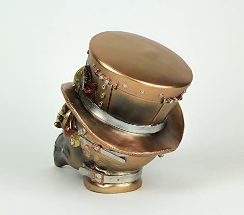 Estatua decorativa de médico de la peste steampunk 6.75 pulg miniatura 4