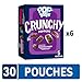Pop-Tarts Crunchy Poppers Crunchy Filled Snack Pieces, Kids Snacks, On-the-Go Snacks, Frosted Brownie Crunch (6 Boxes, 30 Pouches)