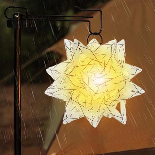 Lampe de camping en étoile portable et étanche en panneau PP pour la randonnée