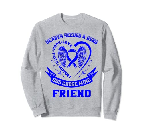 Azul Cinta Corazón Alas Cielo Colon Cáncer Conciencia Amigo...