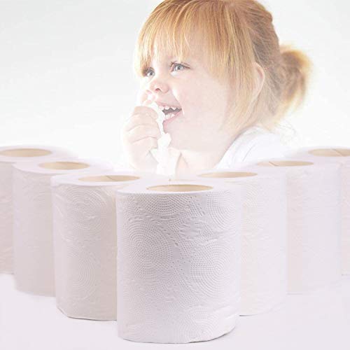 PTG 10 Rolls Toilet Paper, 3-Ply Standard Rolls Toilet Paper Towel Soft Skin-Friendly No Fragrance Bath Tissue Paper for Commercial Household Towel Tissue (3-PLY 10 Rolls) - Thumbnail 5