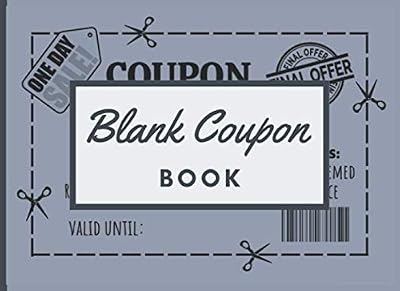 Blank Coupon Book: Fillable Blank Vouchers, DIY Coupon Template | 60 Blank Coupons to Fill in | Vouchers To Fill in | Perfect Gift Idea for Kids Mom Dad Sister Brother Friends Family