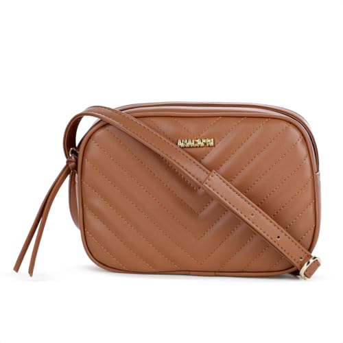 Bolsa Pequena Tiracolo Anacapri Matelassê Cairo Marrom - Feminino - Único - Marrom