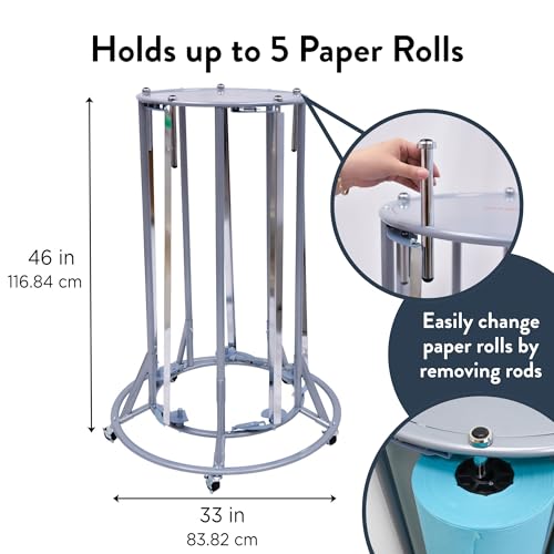 Image of Angeles 5-Roll Paper Dispenser & Cutter, Mobile Classroom Storage