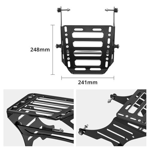 Porte-Bagages Moto Noir pour Harley Sportster XL883 et XL1200