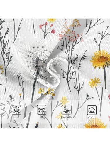 ZZKKO Country Wildflowers Girls Underwear Toddler Panties for Girls Comfort Brief Size 2T3