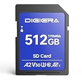 Enregistrement vidéo de qualité professionnelle : C10, V30 et U3, la carte SD DIGIERA de 512 Go prend en charge l'enregistrement vidéo 4K UHD fluide sans interruption. Il est parfait pour les photographes, les amateurs de sports extrêmes et les blogueurs de voyage, ce qui leur permet de capturer des photos dynamiques et de gérer du contenu haute résolution sans effort