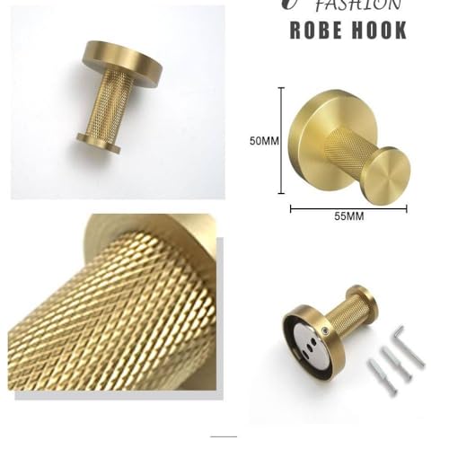 Toallero de acero inoxidable dorado para renovar el baño sin humedades ni óxido 7