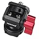 FEICHAO Multi-Winkel Rotation Monitor Halter 1/4 auf Kaltschuhhalterung Locating Pin Adapter für DSLR Kamera Blitzlicht Stabilisator Halterung Zubehör (Version C)