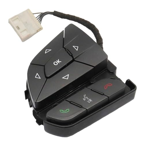 Steering Wheel Audio Control Switch Compatible with Grand Cherokee 2014-2021;Dodge Durango 2014-2021,Replace for 68245341AA 68245341AB 68245341AC 68321891AA(Left)