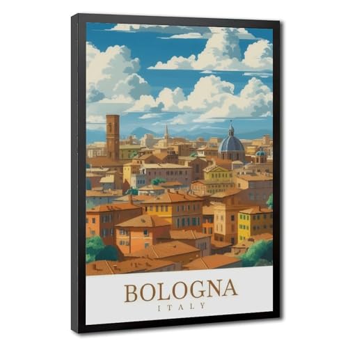 Toile voyage Bologne Italie pour sublimer la déco murale de la chambre
