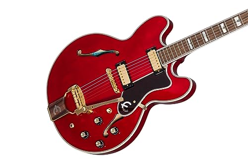 Epiphone Sheraton 150th Anniversary Cherry – Guitare Semi Acoustique - Les Beatles, Paul McCartney, John Lennon, RIngo Starr, George Harrison Epiphone Sheraton 150th Anniversary Cherry - Guitare Semi Acoustique – Image 3