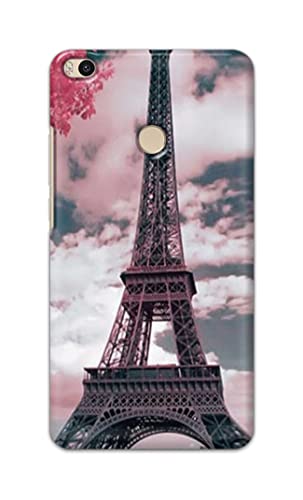 Image of Lovers Famous Place Eiffel Tower in Paris Hard Back Case Cover for Mi Max 2 (6.44 inch) Back Cover -(J5) VNS2227