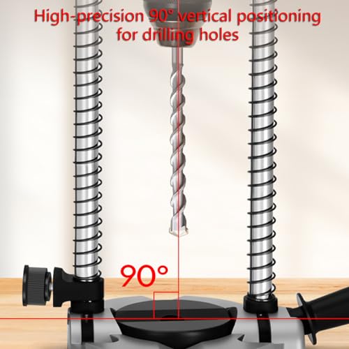 Support de perceuse vertical et angulaire en aluminium et acier pour perçage précis - 8
