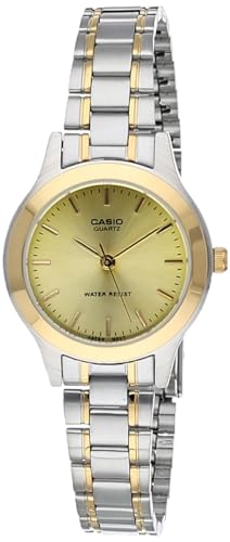 Montre femme Casio LTP-1128G-9ARDF bicolore chic en acier inoxydable