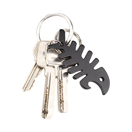 Swatom Fish Bone Keychain Bottle Opener Beer Opener Tool Key Tag Chain Ring Accessories #TOP5