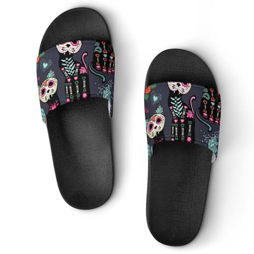 Claquettes femme fleurs colorées antidérapantes pour éviter les glissades