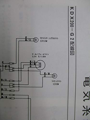 Amazon.co.jp: 中古 カワサキ 正規 バイク 整備書 KDX200SR サービス