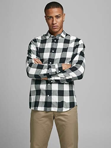 Jack \u0026 Jones JJEGINGHAM TWILL SHIRT L/S 
