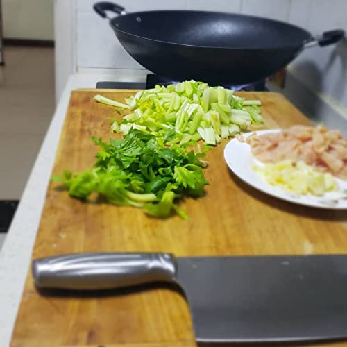 Wok de hierro fundido con asas, 36-42 cm miniatura 4