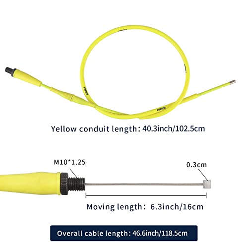 Image of NIBBI Throttle Cable 40.3 inch, Universal Replacement Motorcycle 102.5cm Adjustable Throttle Cable, For Dirt Bike Pit Bike YAMAHA Kawasaki Honda Apollo Motocross