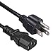 Produktbild PremiumCord Netzkabel 230V 2m, Stromkabel mit US Stecker auf Kaltgerätebuchse C13, IEC 320, PC Netzkabel 3 Polig, Farbe schwarz