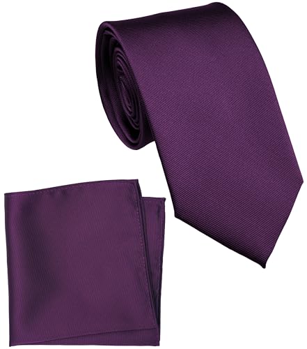 Image of Classic Tie and Pocket Square Set for Men, 3.2-Inch Standard Width