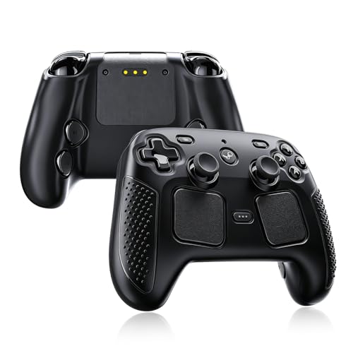 BOARRK Grip Case for 2026 Steam Controller 2 Accessories, Protective Cover Shell Silicone Skin, Black