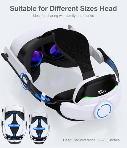 image for KawayeReal Head Strap for Meta Quest 3S/3/2 with Upgraded Soft Cushion