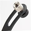 Toyvian Drum Mic Rim Mount Holder Adjustable Shockproof Metal Clamp Universal for Snare Tom Drums Musical Instruments Black #4