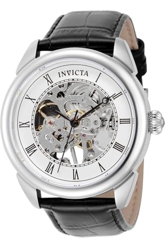Invicta Men's Specialty Mechanical Watch with Leather Strap, Black (Model: 23533)
