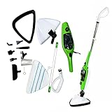 Steam Dampfreiniger 10-in-1, Steam Mop Entfernt bis zu 99,9 % der Bakterien und Viren, Dampfreiniger mit Zubehör und Vier Einstellungen Dampfregler 1300W Dampfbesen für Jeden Boden