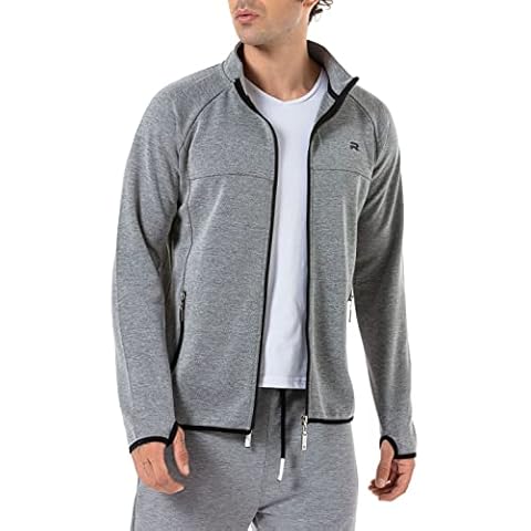 Redbridge Sudadera con Cremallera para Hombre Suéter Deportivo Gris Cover