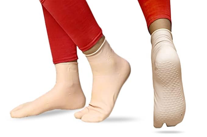 Heel Care Anti Crack Gel Heel And Foot Protector Moisturizing Socks For Foot Care,Pain Relief And Heel Cracks For Men And Women,Water Proof(Skin)