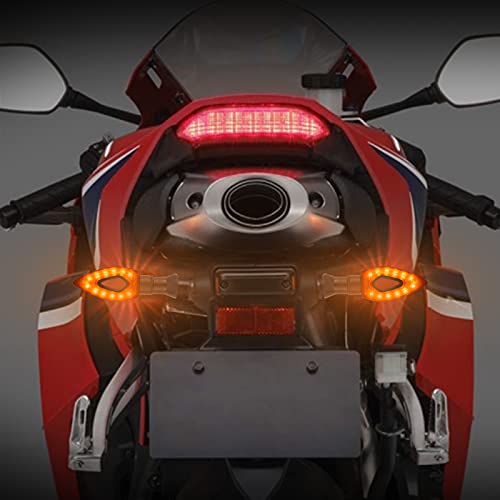 SOEWIOU 4pz Indicatori di Direzione Universali Moto LED Retrò Trasformare Segnale Luce Freccia di Luce 12V Trasformando Indicatore Luce Universale