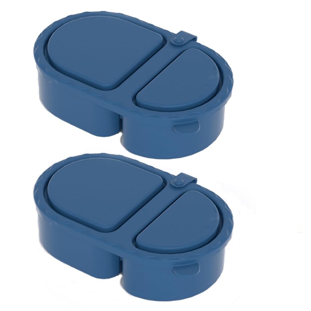 CTRLZS Reusable Silicone Snack Containers(2-Pack) with Lids For-for Lunch, Picnic, Use