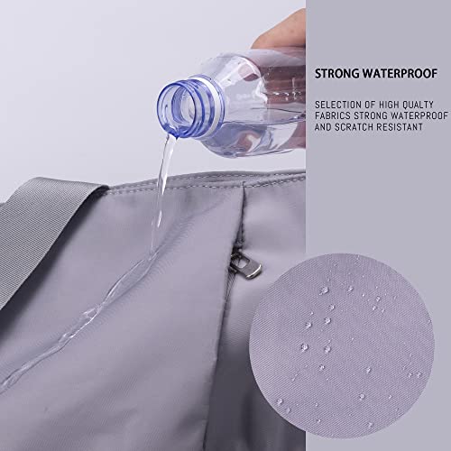 Fatolxx Women Yoga Tote Carrier Gym Bag - Waterproof Yoga Mat Holder Bag Wet Zipper Pocket For Swimming Casual Overnight Weekender (Grey) #TOP5