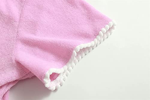 Girls Swim Cover Up Kids Terry Swimsuit Coverups Zip-Up Beach Pool Clothes Bathing Suit Wraps Hooded Ruffle Dress 6